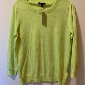 J.Crew Neon Yellow Tippi Sweater